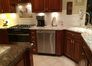 3 X 6 handmade ceramic tile, 2 X 6 handmade ceramic chair rail, custom hand painted rooster and hen with egg, color: Danish white.