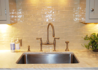 2 X 6 handmade ceramic tile, custom color mix glaze